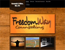 Tablet Screenshot of freedomwaycounseling.com